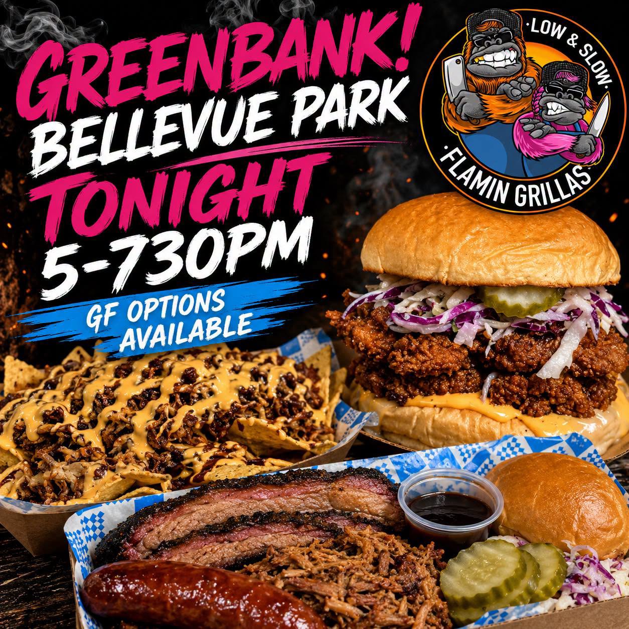 Flamin Grillas BBQ burger, brisket and loaded fries
